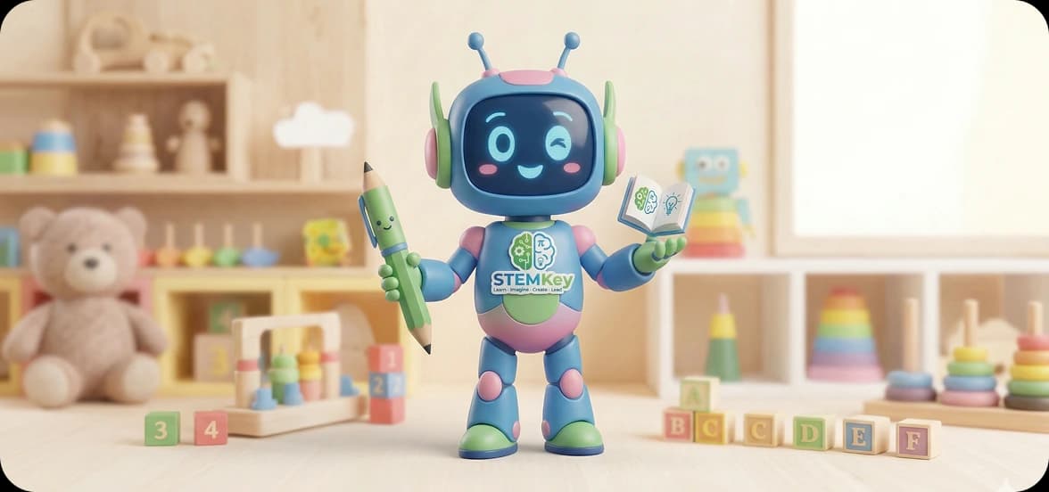 Robot mascot STEMKey